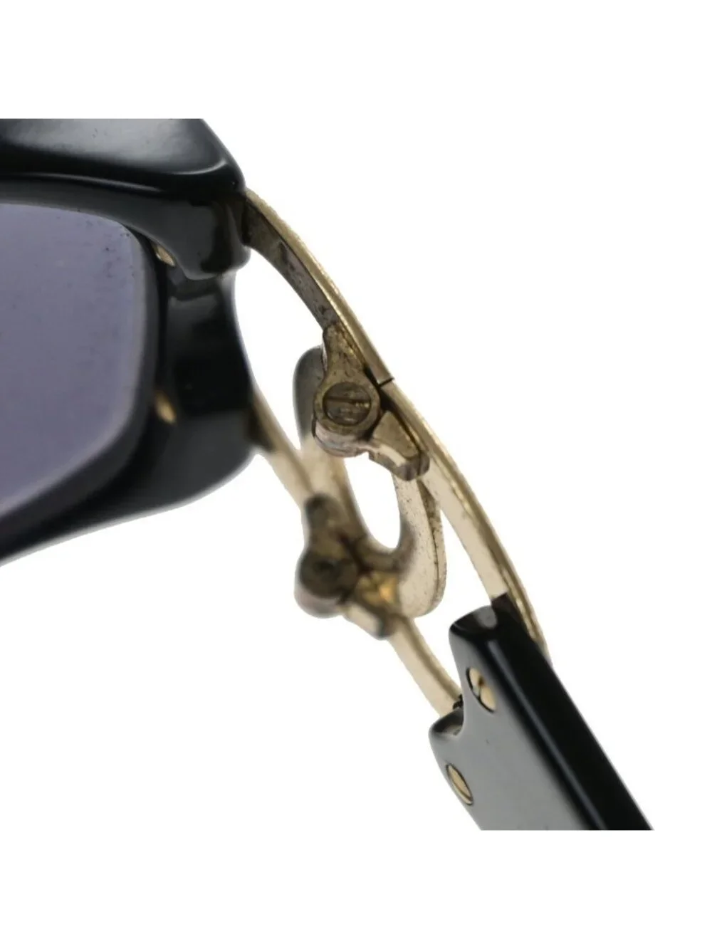 Chanel Sunglasses CC Logo Black Gold Eyewear